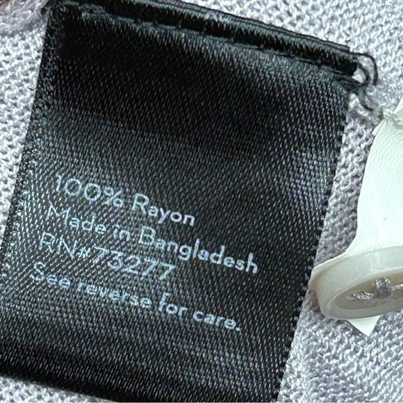 Simply Vera wang lilac rayon cardigan NWT - Picture 3 of 4